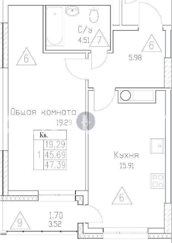 квартира г Якутск р-н Автодорожный округ Республика Саха Якутия, Покровский тракт фото 4