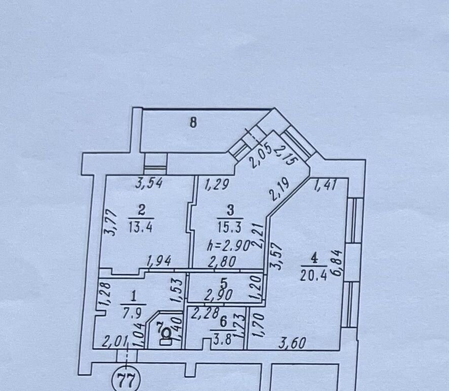 квартира г Омск р-н Центральный ул В.М.Шукшина 9 мкр-н Старгород фото 18