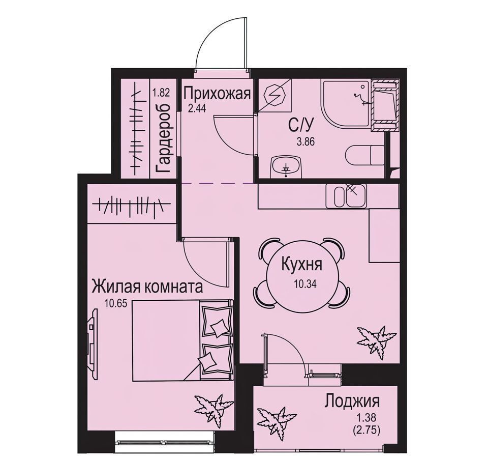 квартира р-н Всеволожский д Новосергиевка Улица Дыбенко, корп. 1. 3, Кудрово фото 1