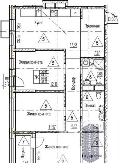 квартира г Воронеж р-н Железнодорожный Северо-Восточный ЖК «Z-town» ул. Набережная Чуева, д. 7 фото 1