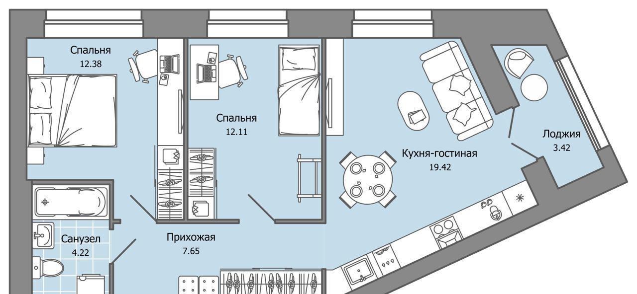 квартира г Ульяновск р-н Засвияжский ул. Шигаева/Ефремова, стр. 3 фото 1