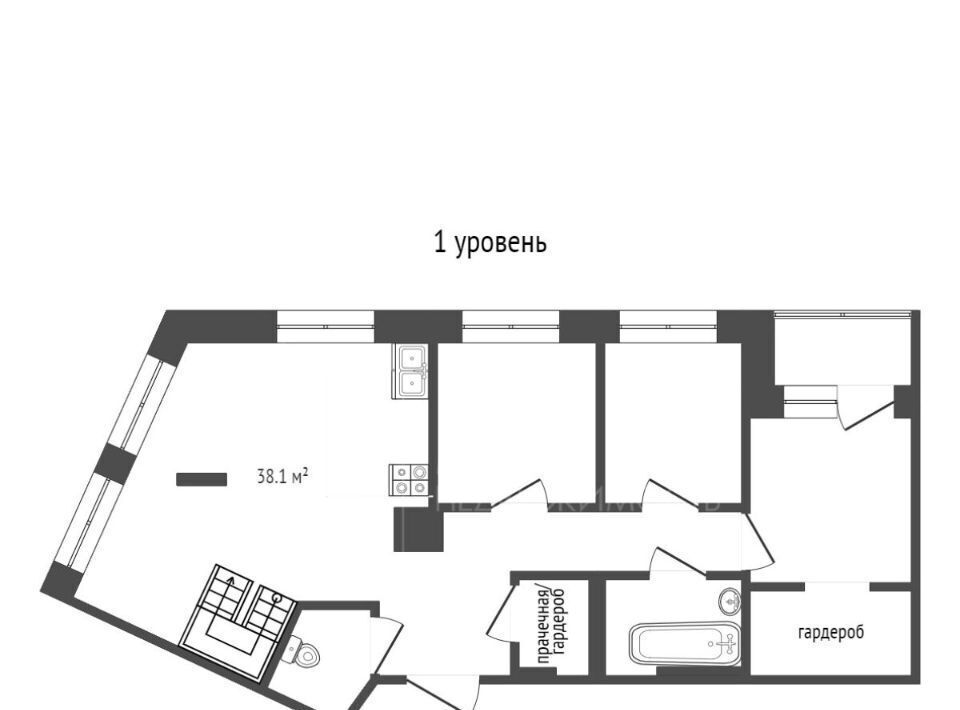 квартира г Тюмень р-н Центральный ул Профсоюзная 6к/1 фото 2