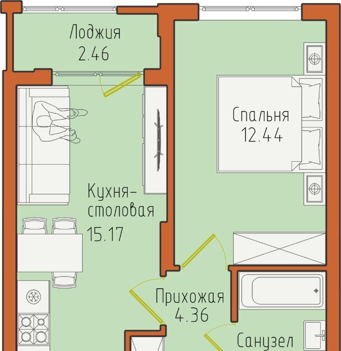 квартира р-н Светлогорский г Светлогорск Отрадное фото 1