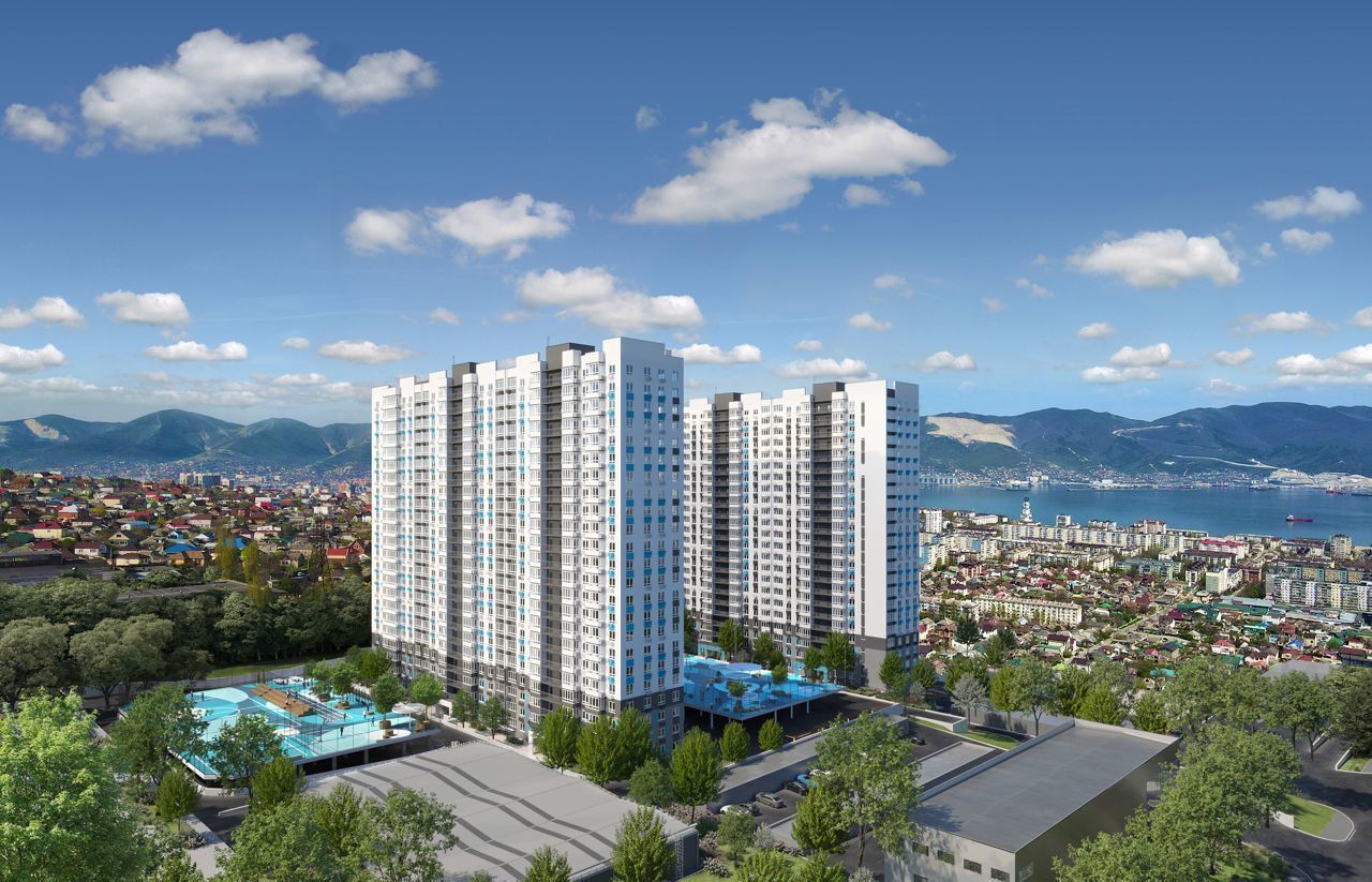 квартира г Новороссийск р-н Центральный ул Куникова 1 блок-секции 6-9 фото 7