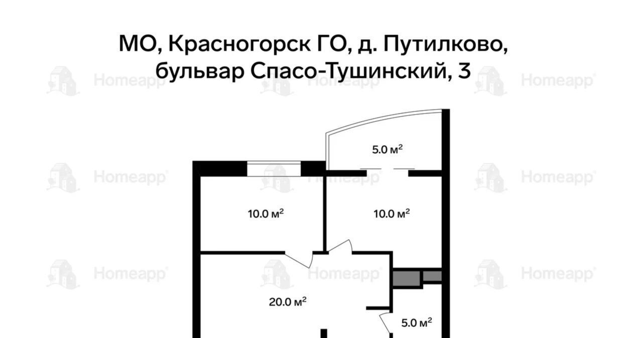 квартира городской округ Красногорск д Путилково б-р Спасо-Тушинский 3 Сходненская фото 2