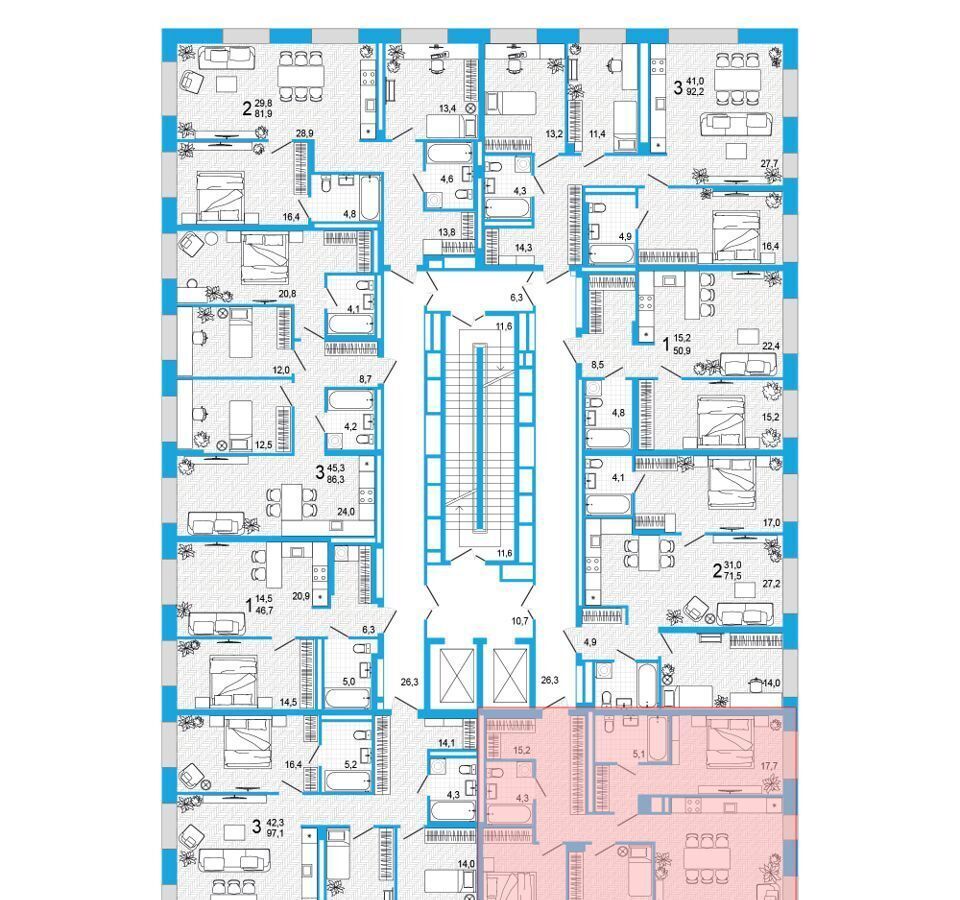 квартира г Уфа р-н Кировский ул Аксакова 16 фото 7