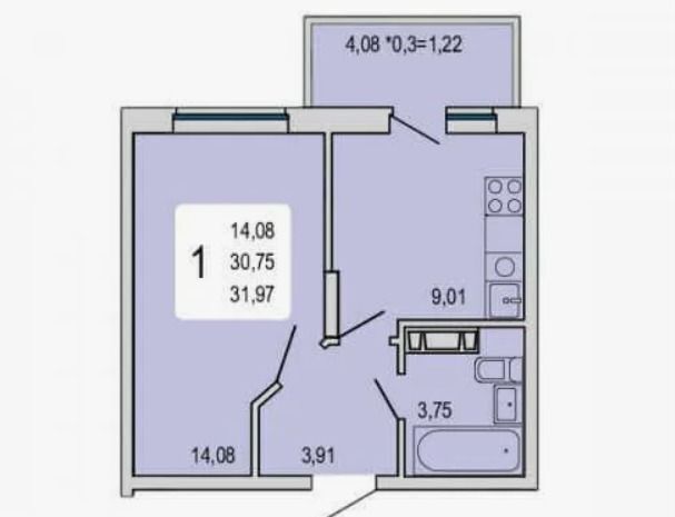 квартира г Краснодар р-н Прикубанский ул 1-го Мая 299 фото 7