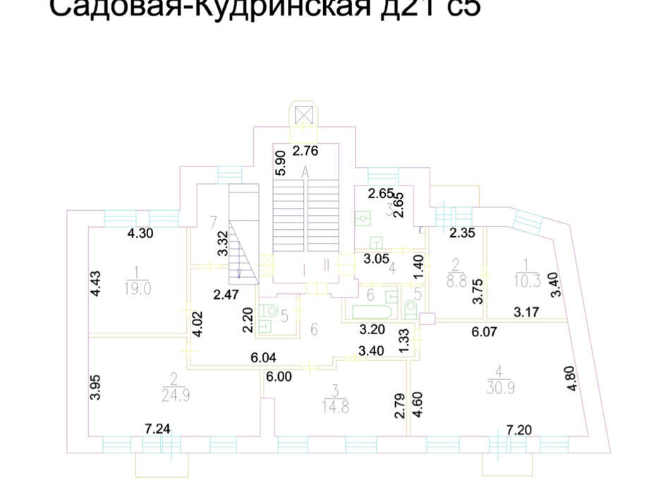 офис г Москва метро Маяковская ул Садовая-Кудринская 21с/5 фото 11