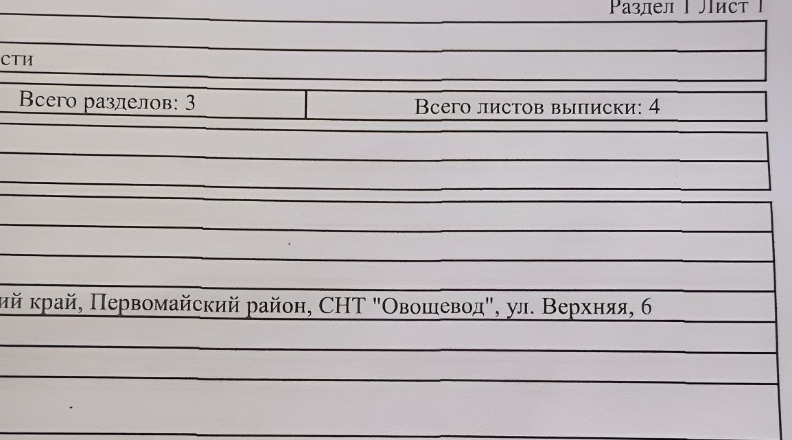 земля р-н Первомайский с Санниково снт Овощевод Санниковский сельсовет фото 2