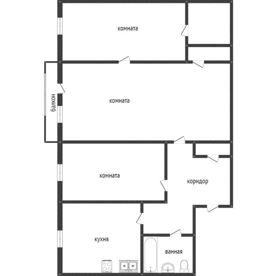 квартира г Нижний Тагил Садовая улица, 12 фото 8
