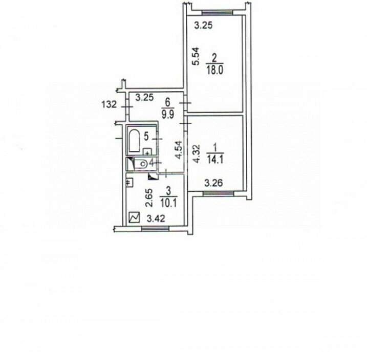 квартира г Москва метро Крымская ш Загородное 4к/2 фото 19