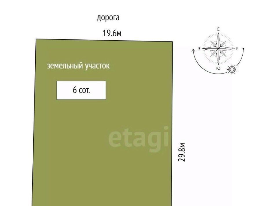 земля р-н Азовский п Красный Сад сад, Коттеджный поселок Красный сад, ул. Удачная фото 2