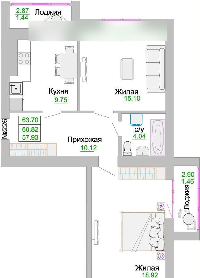 квартира р-н Зеленоградский г Зеленоградск ул Тургенева 3 фото 13