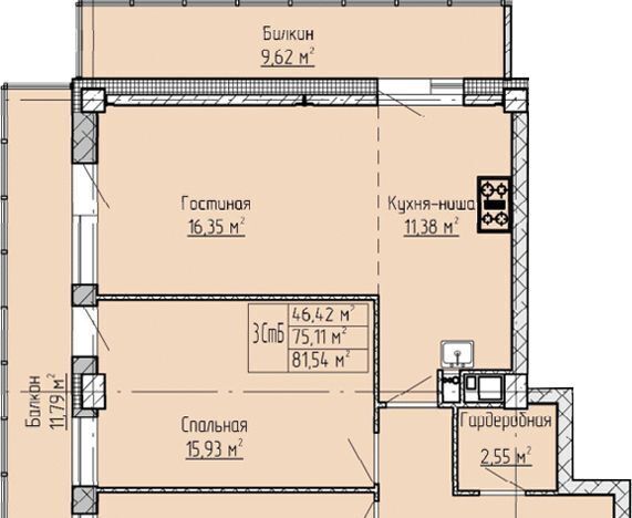 квартира г Набережные Челны р-н Комсомольский 33-й комплекс Панорама жилой комплекс фото 1