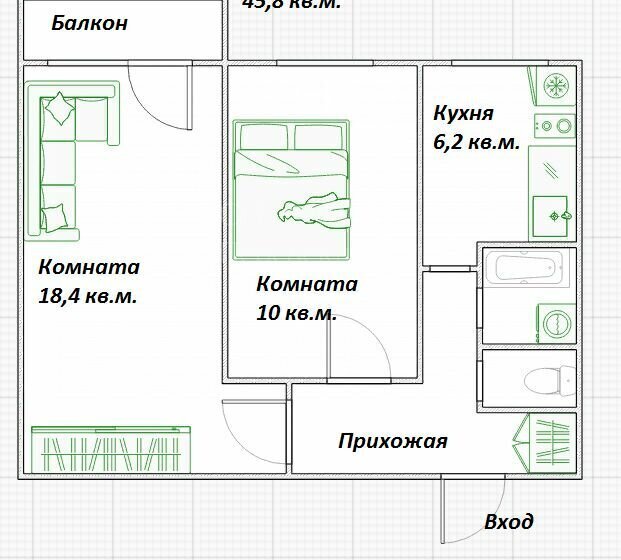 квартира г Москва метро Новогиреево ш Энтузиастов 98к/4 муниципальный округ Ивановское фото 4