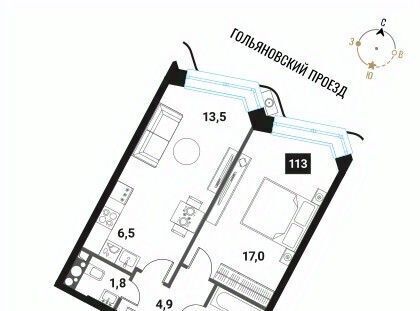 квартира г Москва метро Сокольники ЖК Интеллигент фото 1