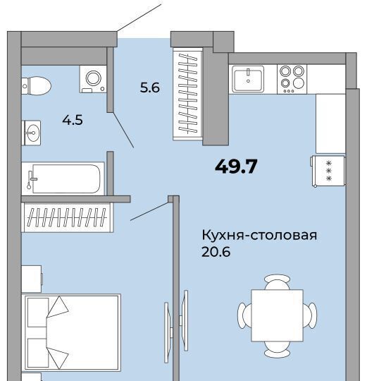 квартира г Екатеринбург р-н Орджоникидзевский Уралмаш пер Черниговский 20 фото 3