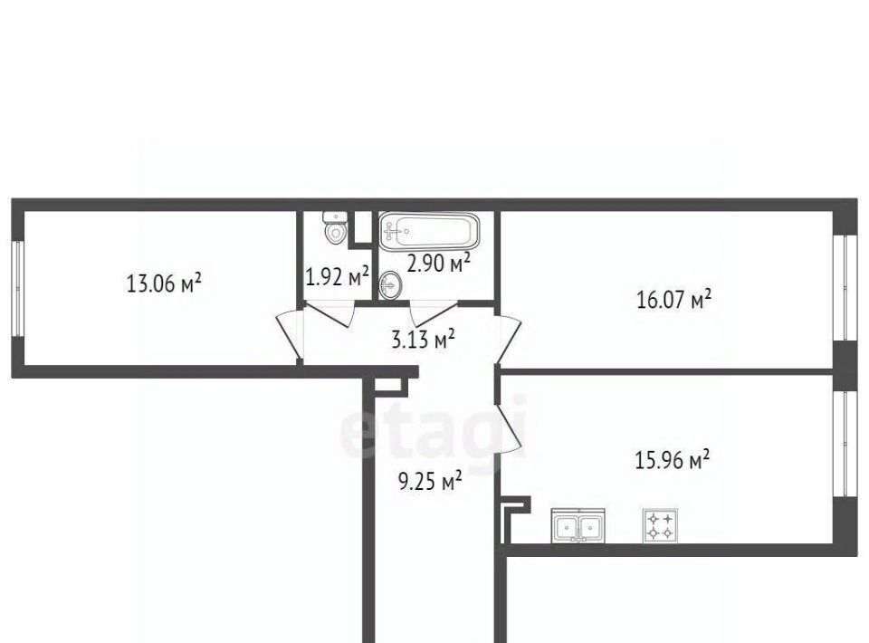 квартира г Санкт-Петербург метро Академическая пр-кт Северный 123к/1 фото 2