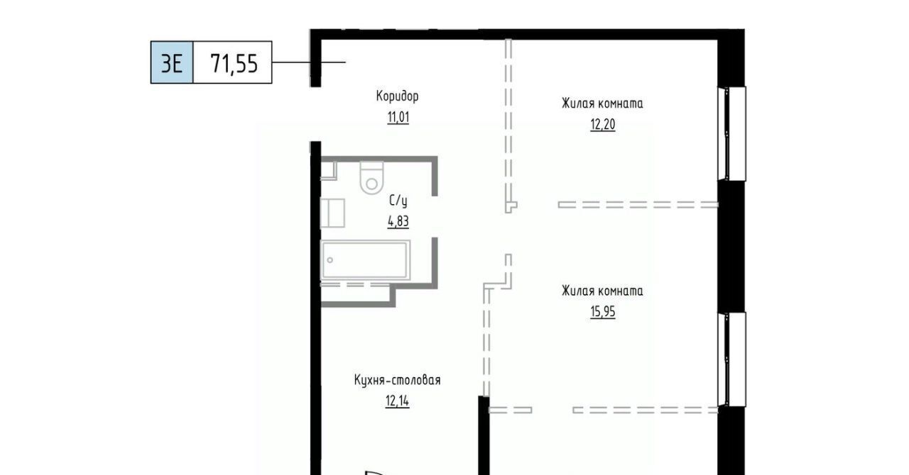 квартира г Хабаровск р-н Индустриальный пер Азовский 5 фото 1