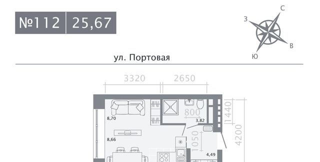 метро Площадь Тукая ЖК «Живи на Портовой» фото