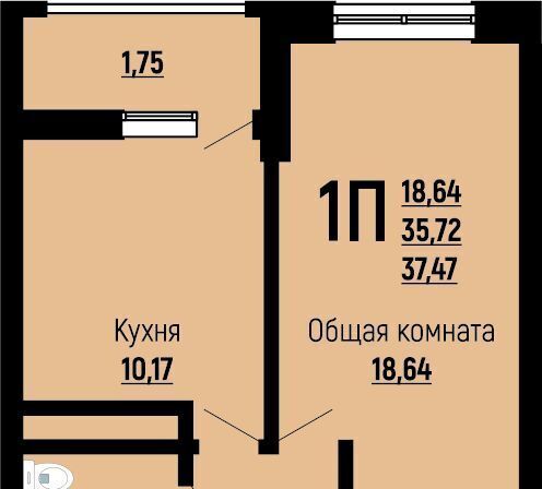 квартира г Краснодар р-н Прикубанский Славянский микрорайон ул Заполярная 39к/7 фото 1