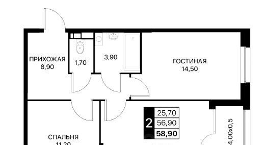 квартира г Ростов-на-Дону р-н Пролетарский ул Вересаева 96 фото 1