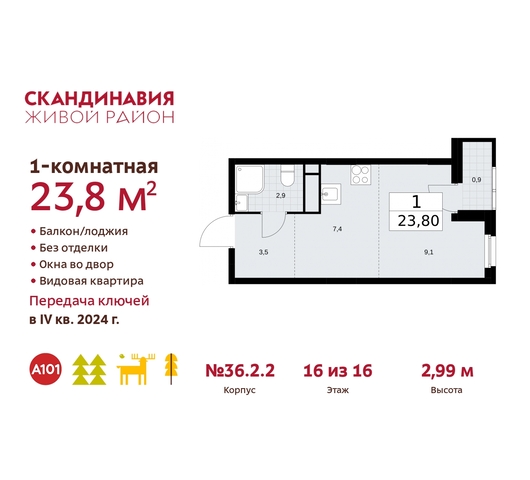 жилой район «Скандинавия» Сосенское, жилой комплекс Скандинавия, 36. 2.2, Бутово фото