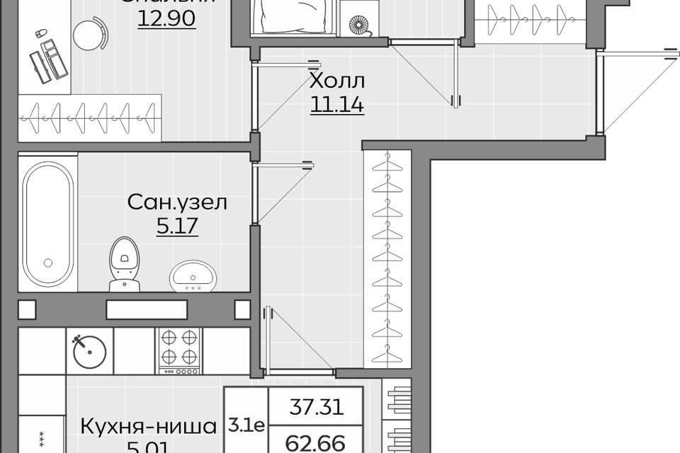 квартира г Казань ул Сиреневая 8 Казань городской округ фото 1