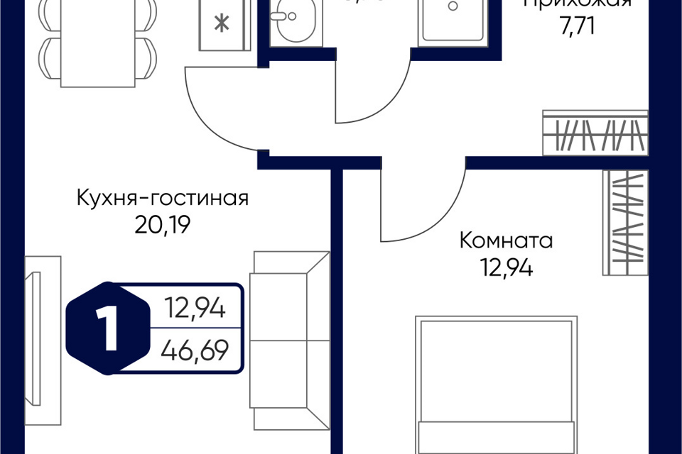 квартира городской округ Дмитровский с Озерецкое б-р Радости 2 фото 1