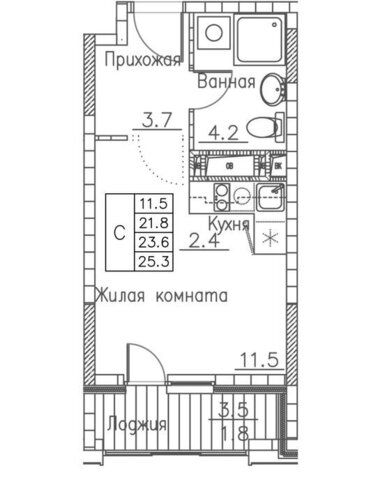 квартира ул Расула Гамзатова 7к/1 фото