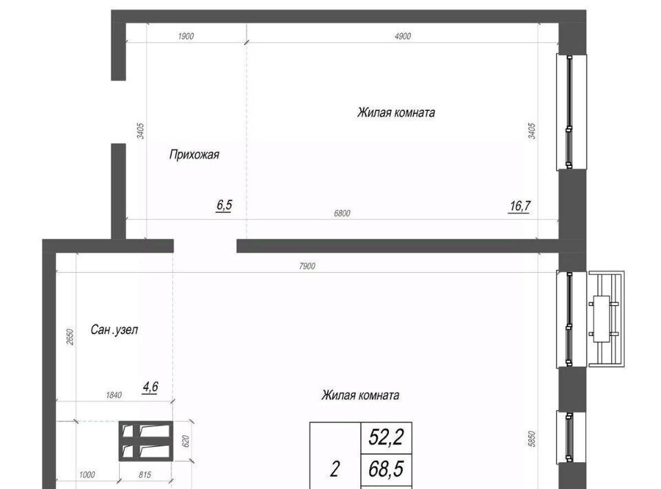 квартира г Владивосток р-н Ленинский ул Невельского 4с/2 фото 1