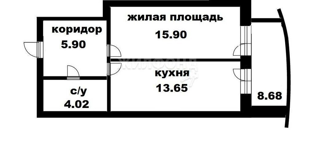 квартира г Новосибирск р-н Октябрьский Октябрьская ул Сибревкома 9 ЖК «Флотилия» фото 6