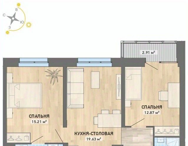 квартира г Екатеринбург р-н Чкаловский Ботаническая ул Павлодарская 4/3 фото 1
