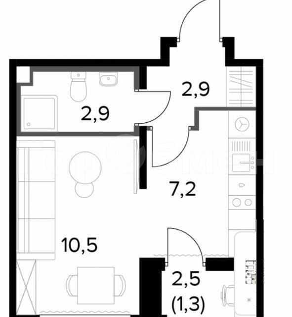 квартира г Москва ш Ленинградское 228/6 Северный административный округ фото 1