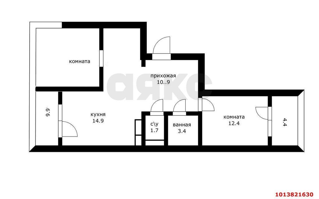 квартира г Краснодар р-н Прикубанский ул им. Симиренко 71к/1 фото 14