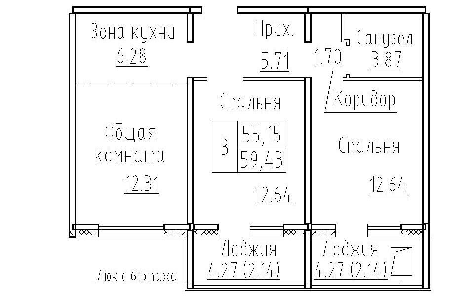 квартира р-н Новосибирский п Элитный ул Венская 8 Мичуринский сельсовет фото 1