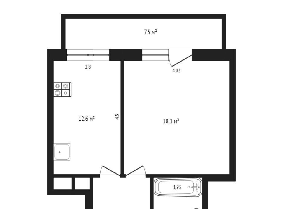 квартира г Тюмень р-н Центральный ул Газовиков 41 фото 2