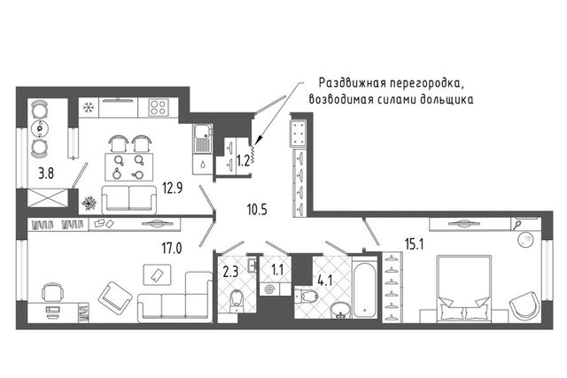 квартира Адмиралтейский район, Жилой комплекс Галактика фото