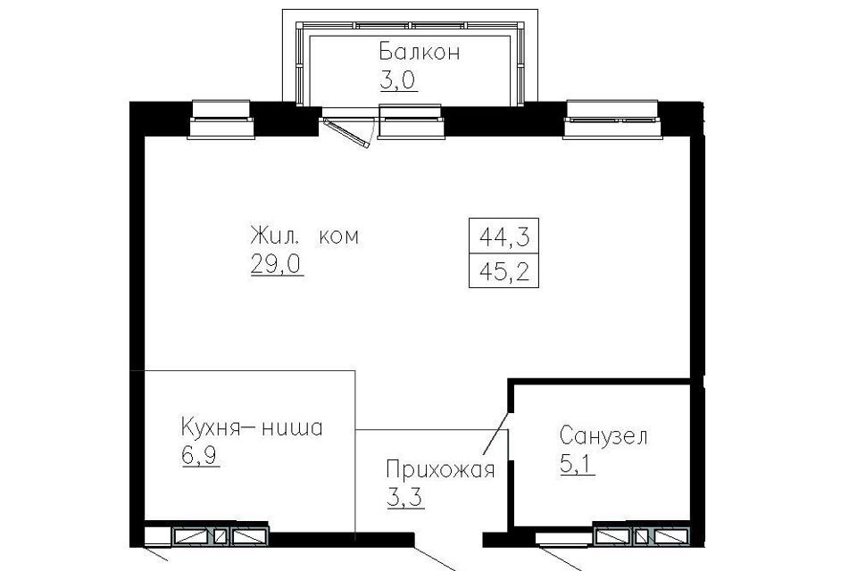 квартира г Владивосток р-н Ленинский ул Нейбута 135 Владивостокский городской округ, к 1 стр фото 1