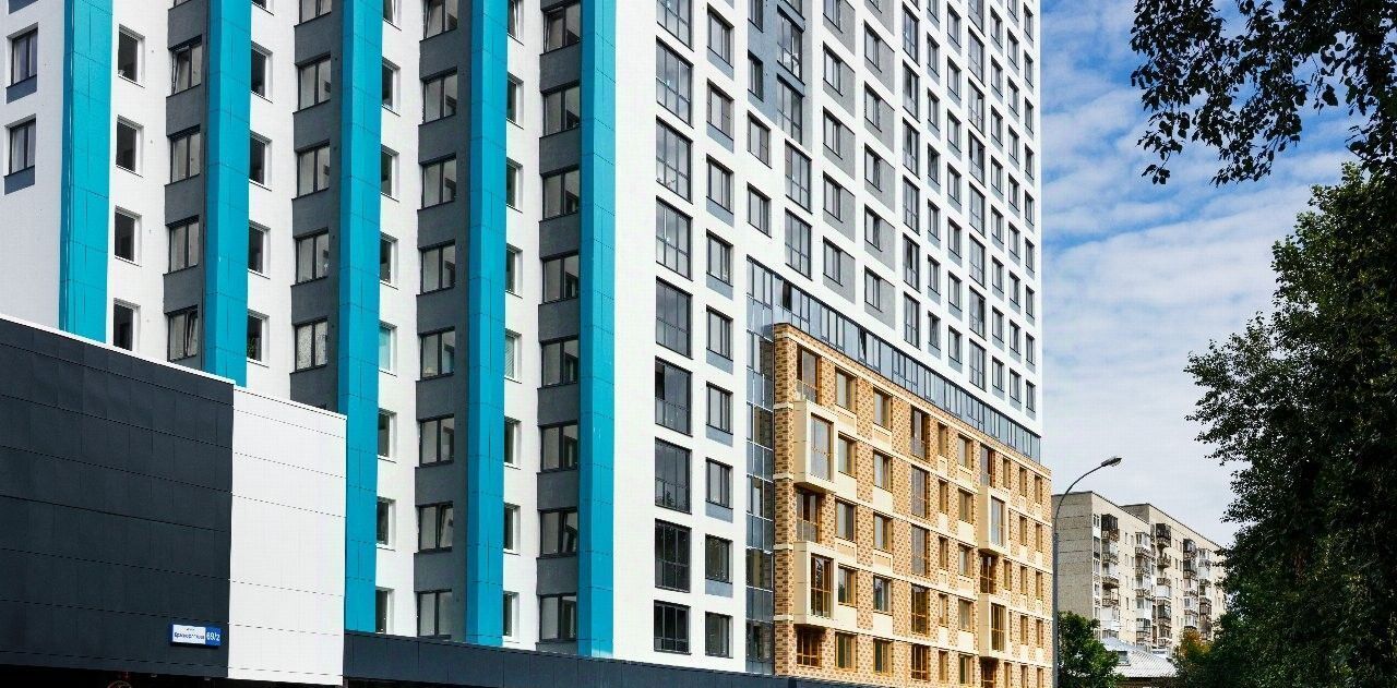 квартира г Екатеринбург р-н Орджоникидзевский ул Краснофлотцев 71 ЖК «Квартал Энтузиастов» Проспект Космонавтов фото 2
