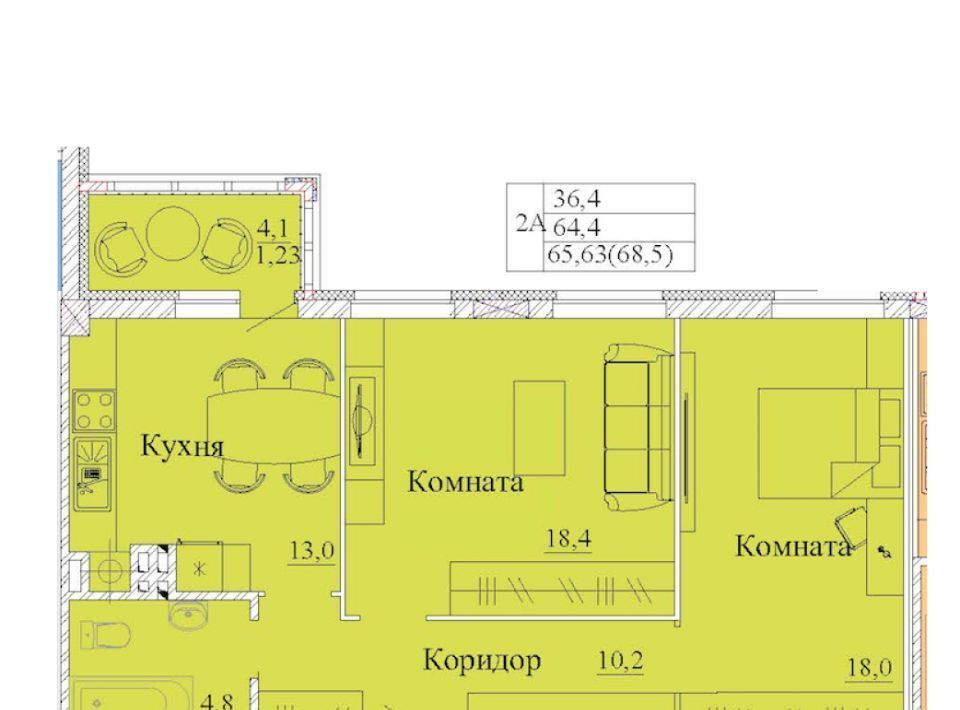 квартира г Иваново р-н Фрунзенский ул 2-я Первомайская 46 фото 1