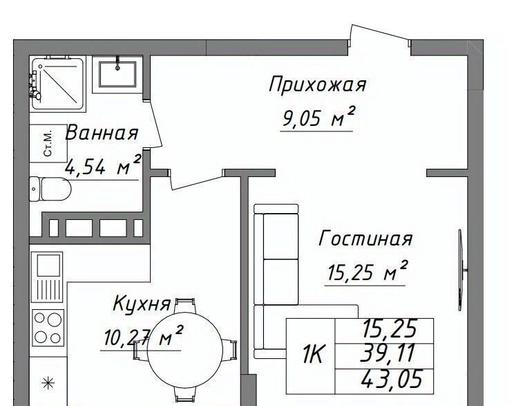 квартира р-н Минераловодский г Минеральные Воды ул Терешковой 29 фото 1