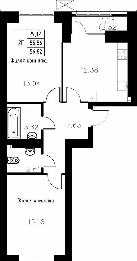 квартира г Казань ул Михаила Миля 5 Казань, Северный вокзал фото 1