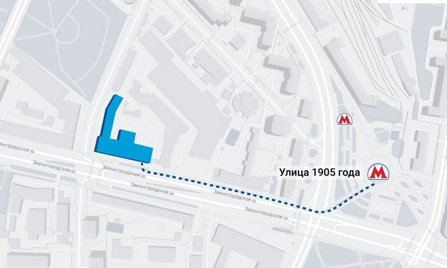 офис г Москва метро Улица 1905 года ш Звенигородское 18/20к 1 фото 4