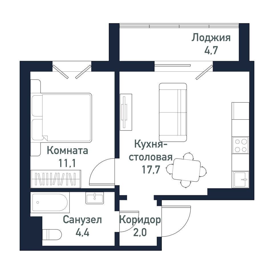 квартира р-н Сосновский п Терема д. 43, Челябинск фото 1