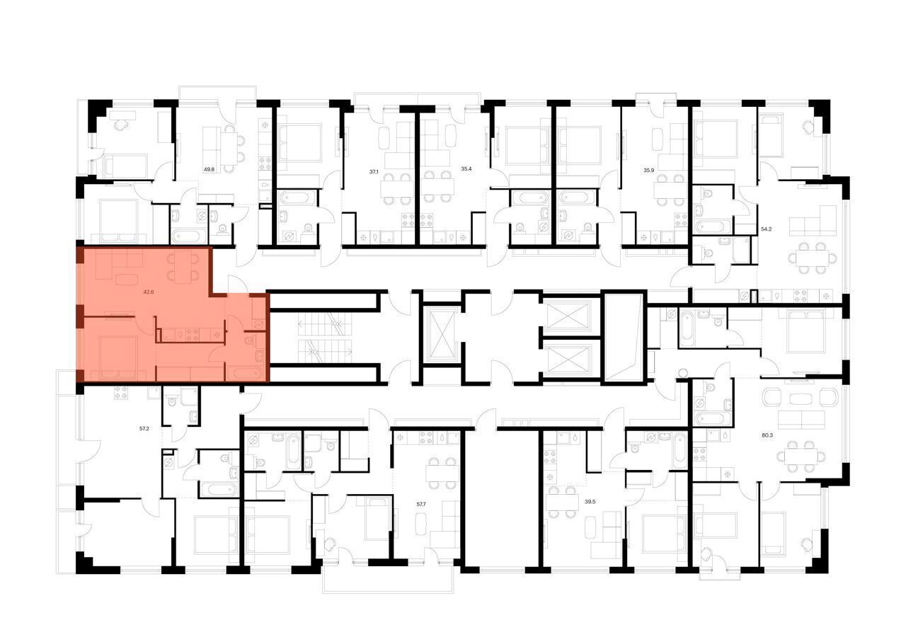 квартира г Москва метро Кунцевская ул Ивана Франко корп. 2 фото 2