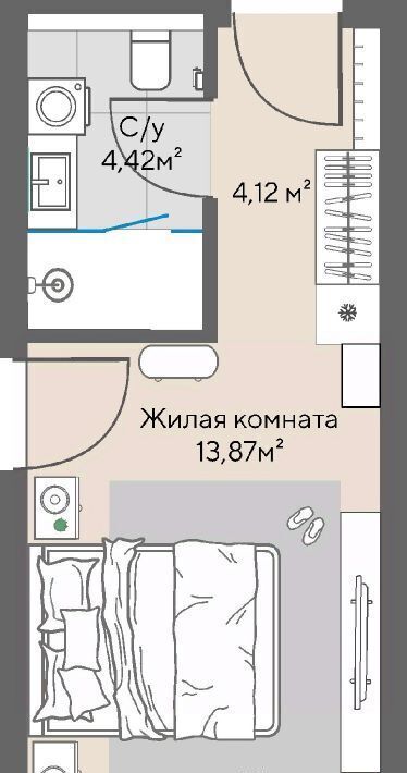 квартира р-н Таштагольский пгт Шерегеш Шерегешское городское поселение, Шермонт жилой комплекс фото 1