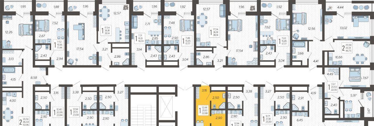 квартира г Сочи р-н Хостинский микрорайон Бытха ул Ясногорская 16/2к 4 фото 2