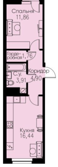 квартира р-н Всеволожский г Кудрово пр-кт Строителей 1к/1 Улица Дыбенко фото 1