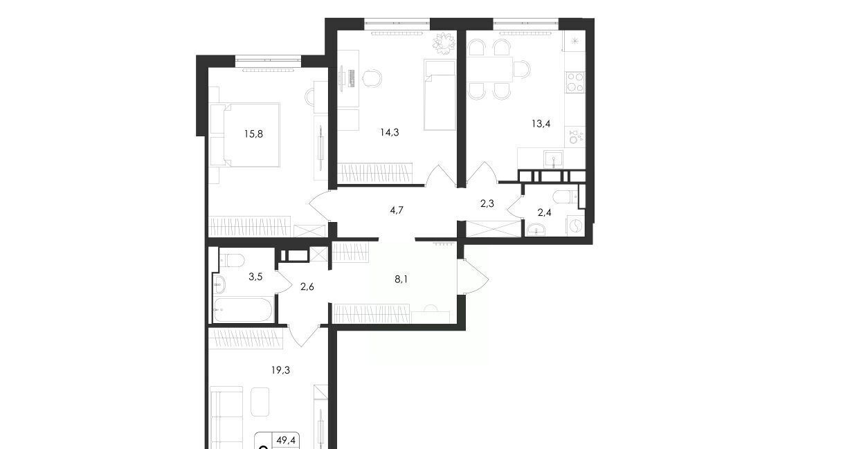 квартира г Воронеж р-н Центральный ул Загоровского 5/2 фото 1